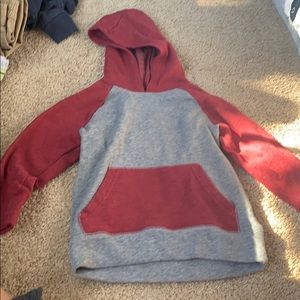 Hooded baseball sweatshirt
